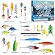 RONSTONE Fishing Angeln Adventskalender 2025 für Männer, Erwachsene, Teenager – 24-täglicher Weihnachts mit Angelködern, Angelzubehör-Set