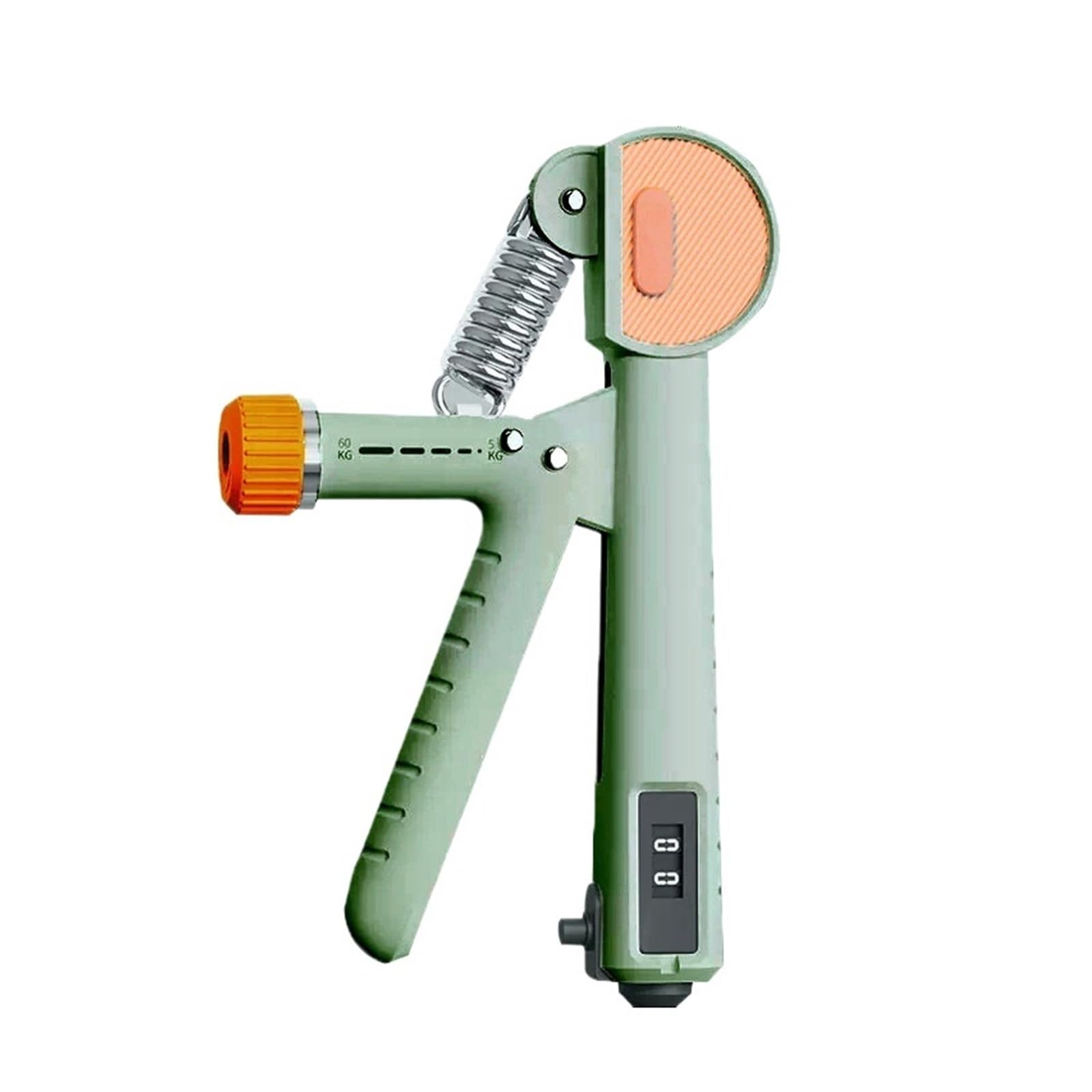 FLYIODFCXV Wrist trainer, 1pcs, Hand Strength Trainer, Adjustable Force Counting Grip, Finger Training Equipment(GREEN)