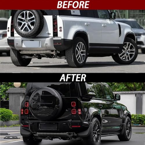 Image of Tire Mud Flaps for Landrover Defender 90 /110 2020-2025 | 4PCS Matte Black Splash Guards, ABS Wheel Mudflaps, Vehicle Exterior Protector Accessories