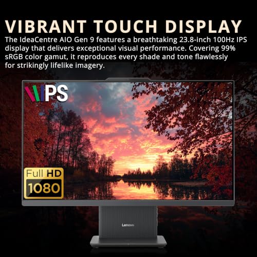 Image of Customized Desktop, Created Using Lenovo IdeaCentre AIO 3 23.8 inch FHD All-in-One Desktop, Ryzen 5 7535HS, 16GB /32GB /64GB RAM, 512GB /1TB /2TB /4TB SSD, Wireless Keyboard&Mouse, Win 11 Pro, Gray