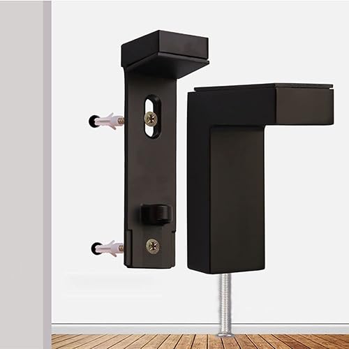 Miniatura 4 de Soportes de estante de vidrio, 2 soportes de estante flotantes de madera ajustables, soportes de montaje, soportes de pared para estantes de vidrio,