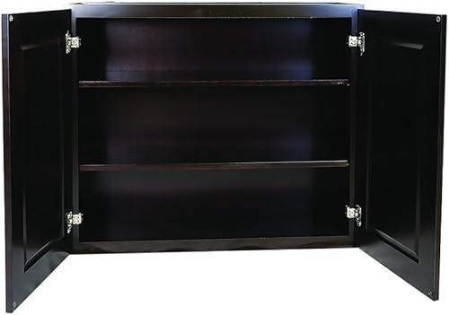 Miniatura 53 de Brookings Shaker - Armario de cocina de pared sin ensamblar W2736, 27 ancho x 12 profundidad x 36 alto, pintado blanco con Sherwin Williams®, madera