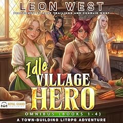 Idle Village Hero Omnibus, Books 1-4 Audiolibro Por Leon West arte de portada