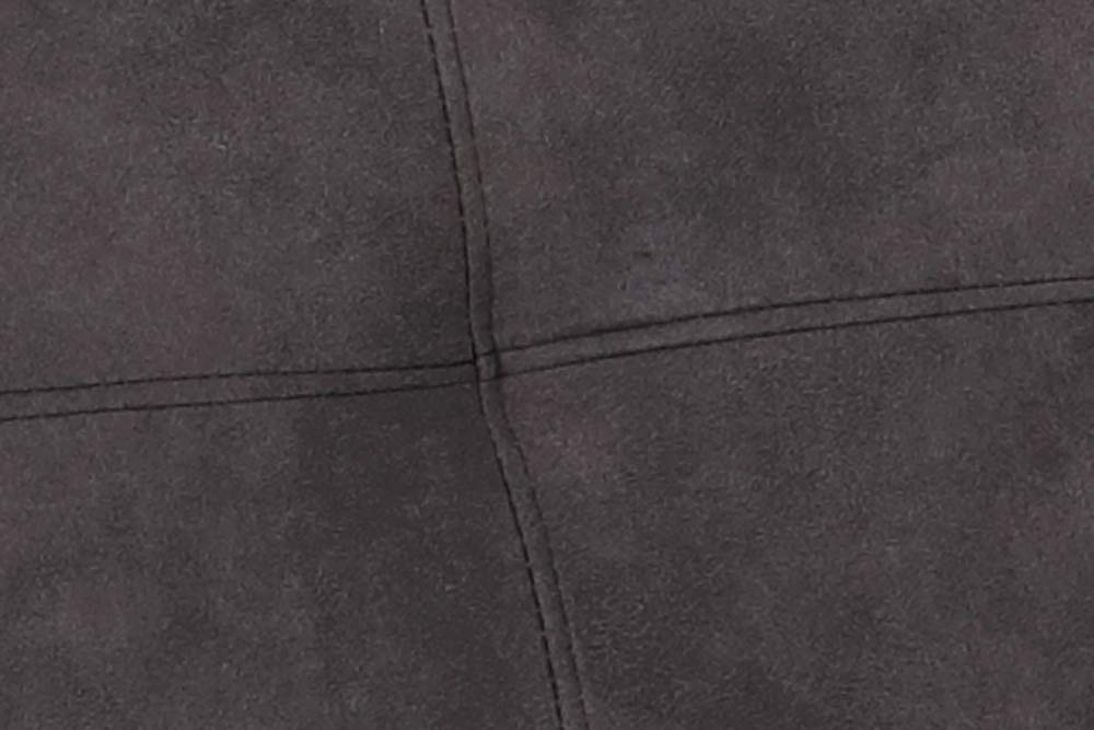 Hela Tische, Luise Banco Esquinero con Respaldo de Microfibra Antracita, Estructura Metálica Antideslizante Estilo Trineo Color Antracita, Asiento Cómodo con Muelles, 152 x 202 x 92 cm