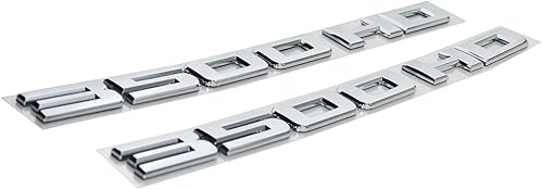 Miniatura 3 de 2 emblemas cromados 3500HD Sierra Silverado para puerta, placa de nombre, 2500 HD, apto para Silverado (plateado)