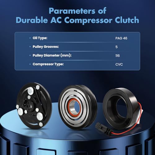 Image of ECCPP A /C Compressor Clutch 2015-2016 for Chevrolet Colorado 2.5L AC Clutch