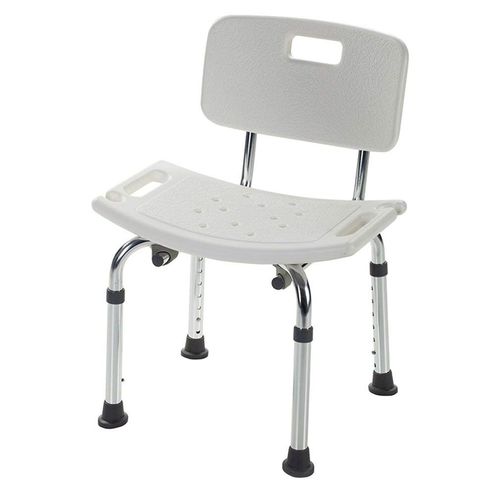 Banc de douche médicale réglable contre le manque d'équilibre et les glissades