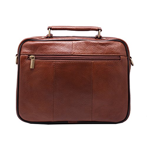 Tablet Cross body messenger bag and Handbag 2 in 1 Day bag Cowhide leather Tote Bag for Up to 10 Inch WK34