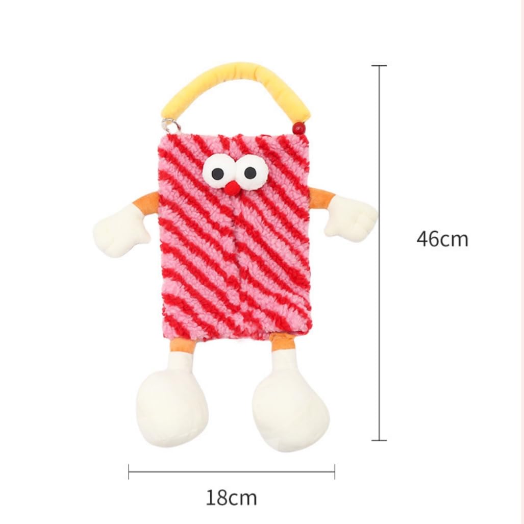 Cute Cat Car Tissue Holder Plush Kitten Paper Box For