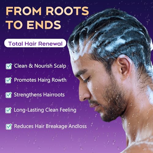 Image of Biotin Hair Growth & Thickening Shampoo with Root Activator, Hair Loss Shampoo for Men And Women, Strengthen Roots, Control Oil & Thicken Thin Hair, Sulfate-Free, for All Hair Types, 10.1 Fl Oz-Fresh