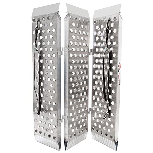 Big Boy TF-6048-EZ Aluminum 5' by 4' Folding Motorcycle Ramp by Black Widow