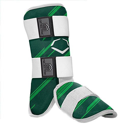 EvoShield MLB Batters Speed Stripe Leg Guard, Green, Adult