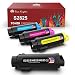 Toner Kingdom 3,000 & 2,500 Pages Compatible Toner Cartridge for Dell H625 H825 S2825 Printer, 1 Set(Black, Cyan, Yellow, Magenta)