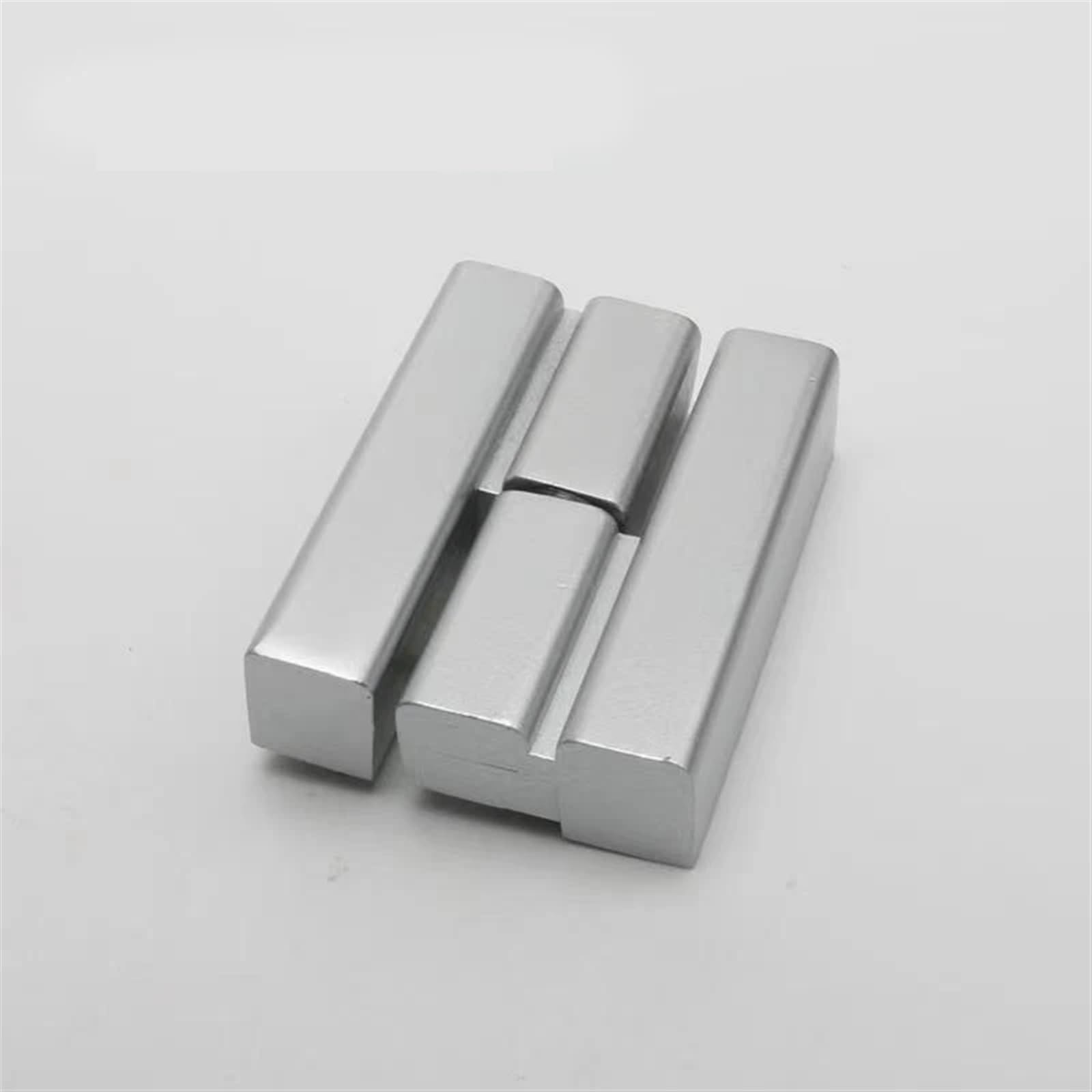 Charnière d'armoire en zinc argent mat détachable droite x2