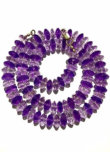 Perles améthyste naturelle 10mm à facettes pour création de bijoux