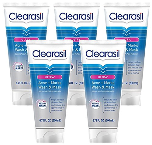 Clearasil Ultra Acne + Marks Wash and Mask, 6.78 oz.
