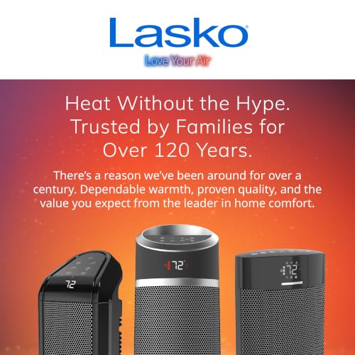 Lasko 6" MyHeat Mini Ceramic Space Heater with Easy Controls - White - 201 - image 8