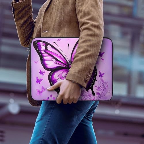 Funda para laptop 12 pulgadas resistente a golpes morada miniatura 6