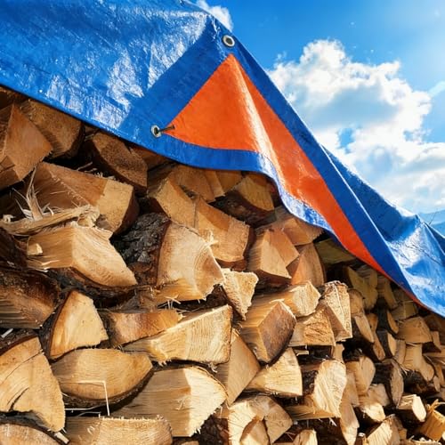 Lona impermeable protectora azul con ojales de 1 x 3.7 m para camión 3