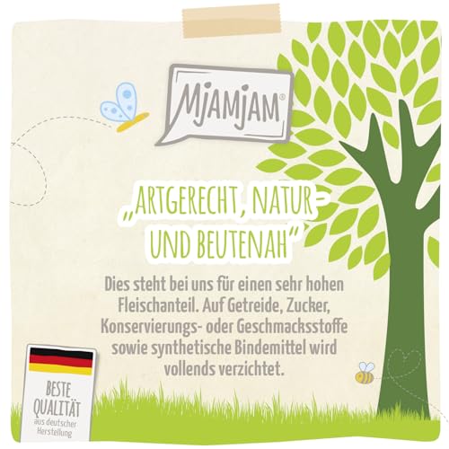 MjAMjAM - Premium Nassfutter für Hunde - natürlich lecker - Die Bio Box, 6er Pack (6 x 200g), getreidefrei