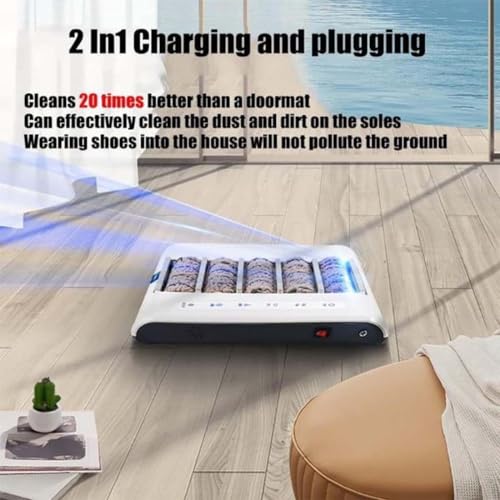 Máquina de Limpieza de Suela automática de Zapatos: Limpiador de Zapatillas de inducción Recargable para hoteles y Edificios comerciales - Polchero de Limpieza Suela de 2600 mAh - imagen 3