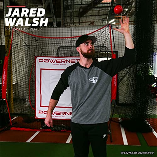 Powernet 3.2" Weighted Hitting Batting Progressive Training Balls (9 Pack) | Build Strength And Muscle | Improve Technique And Form | Softball Size (Lite Pack | 12, 14, 16 Ounces) #TOP2