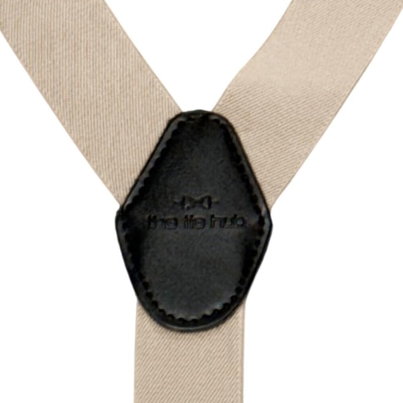 Image of The Tie Hub Suspenders for Men | Slim Clip-On Y-Back Elastic Braces | Adjustable 1.25 Inch | Formal Wedding Office