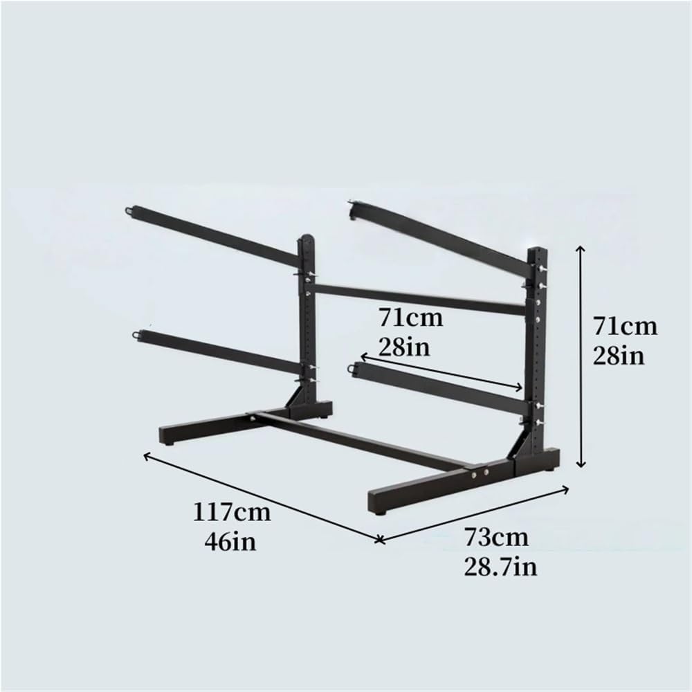 Freestanding Kayak Storage Rack, Multiple Kayaks or Canoes Storage Stand, Kayak Rack for Outdoor and Indoor, Adjustable Kayak Storage Stand, Heavy-Duty Metal Kayak Rack for Garage(71cm/28in)