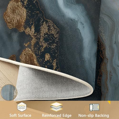 Alfombra de pelo bajo decorativa para un salón moderno y baño espacioso 5