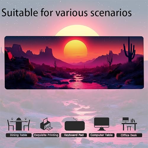 Tapis de souris coucher de soleil pour décorer votre setup de bureau - 7