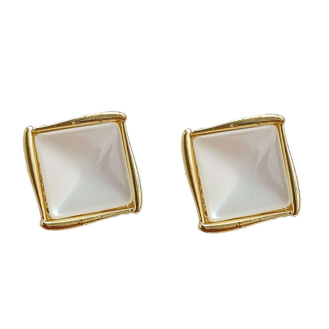 FHF Gold Plated Designer Stud Earrings | Korean Earrings For Women Stylish | Elegant Ear Studs For Women | Classic Stud Earrings (B0D9YDYT7L) Amazon Price History, Amazon Price Tracker