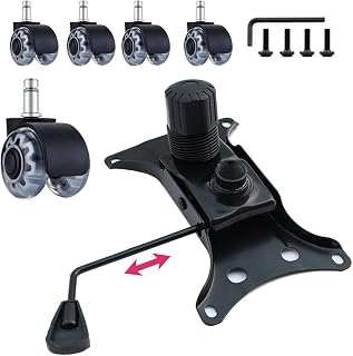 Replacement - Heavy Duty Office Chair Tilt Control - 10inx 6in (L x W) - Office Chair Casters, Office Wheel Replacement - 2in; Universal Size for Desk Chair Computer Chair Parts