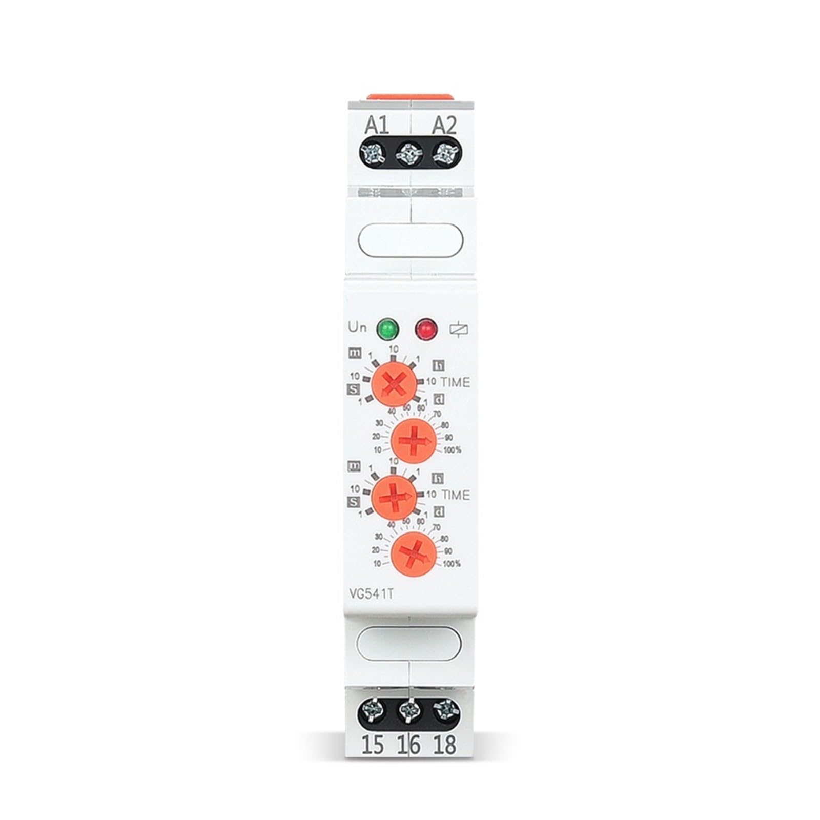 Zyklisches Zeitrelais, 220 V, 24 V, 12 V AC/DC, asymmetrisches Blinkrelais zwischen EIN und AUS, Recycling-Timer, Wiederholungszeit, einstellbar, 1 Stück(AC DC 12V-240V)