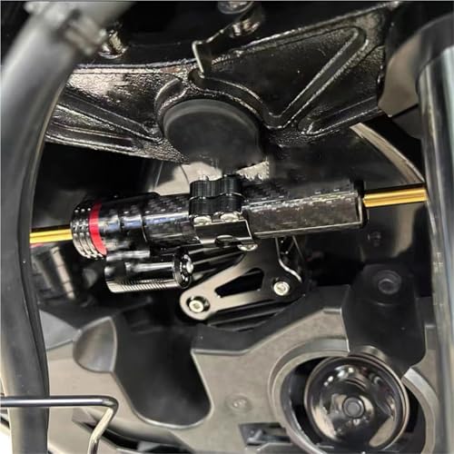 Amortisseur direction X-Max 300 en aluminium CNC argenté rigide avec kit support complet