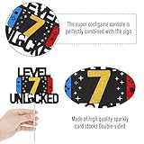 Prasacco 7th Birthday Cake Topper Gaming Cake Topper Personalized Happy Birthday Cake Topper Decoration Birthday Game Party Supplies for Kids Boys - Image 3