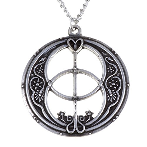 Collier pendentif calice en étain sans pierre bijou médiéval gothique