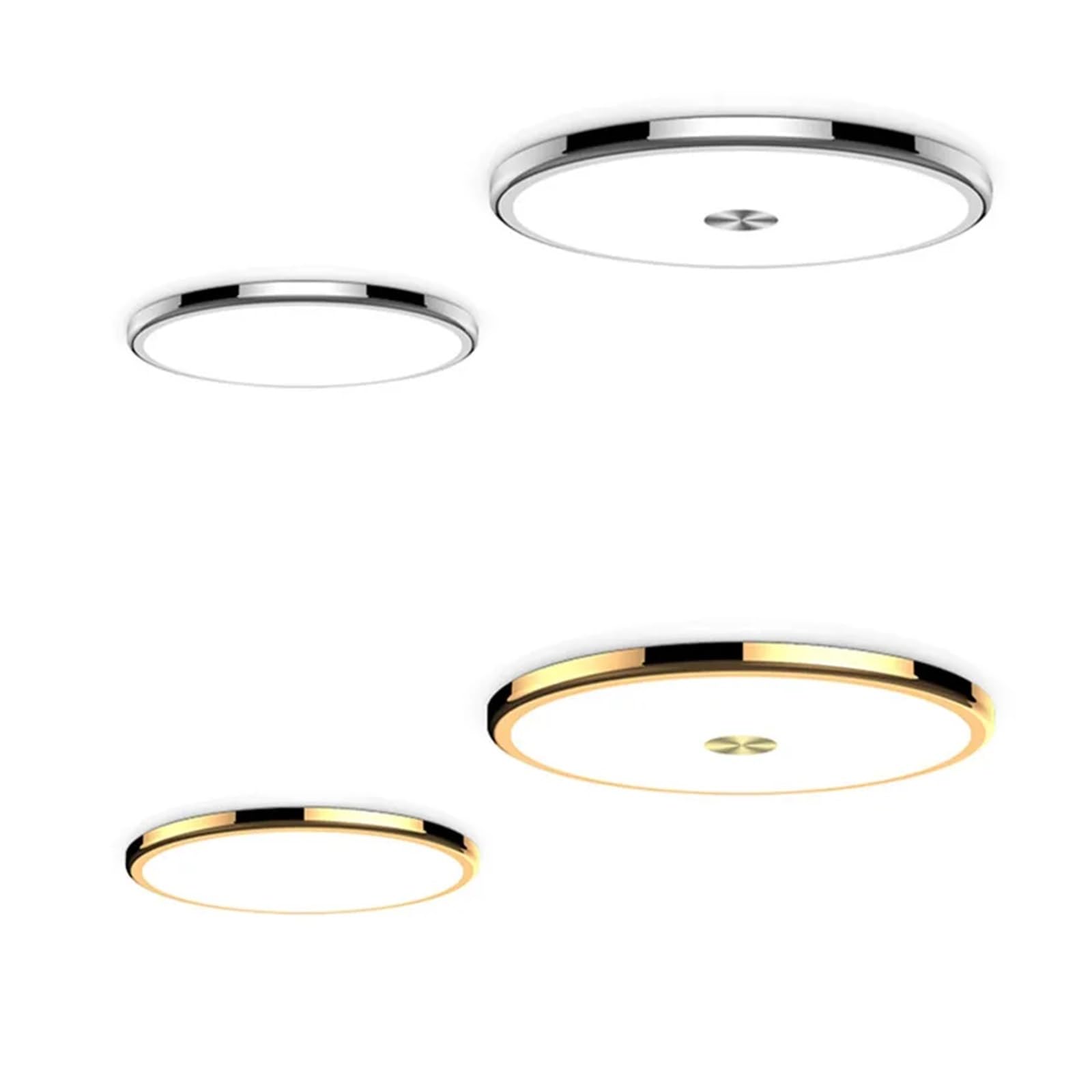 Panel de luz LED regulable, luz empotrable de techo ultrafina, 7w, 9w, 12w, 5w, foco LED redondo, AC85-265V(Warm White 3000k,Black B)