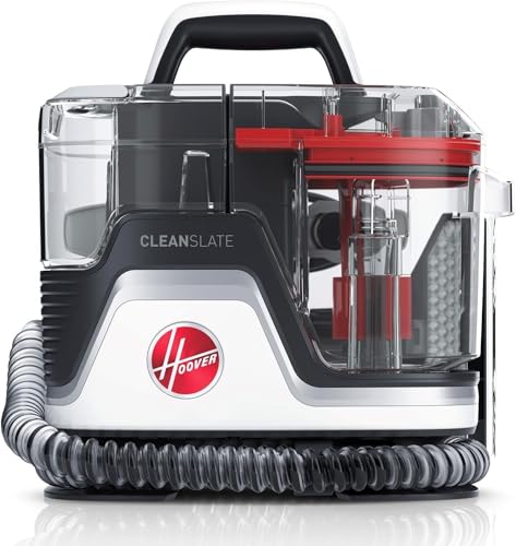 Image of Hoover Cleanslate Spot Washer, Powerful Carpet & Upholstery Multi-purpose Spot Cleaner, Removes Tough Stains, Portable, Kills over 99% of Bacteria, Tools to clean every Mess (Red)