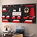 Goplus Pegboard Wall Organizer, 9-Bin Parts Rack Organizer w/Hammer Racks, Tool Holders & Hooks, Heavy-Duty Utility Tool Storage Board w/Accessories for Garage, Workshop, Craft Room