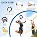 Maksone Volleyball Spike Trainer - Adjustable Length Volleyball Hitting Trainer, Durable and Portable Volleyball Training Equipment for All Ages