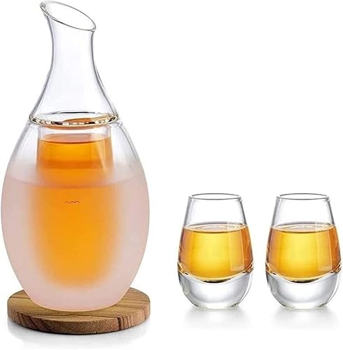 Juego De Vasos De Whisky Juego De Caramelo De Whisky Juego De Sake Juego De Vasos De Caramelo De Sake De 85 Oz Con 4 Vasos De Sake Para Vino JaponéS