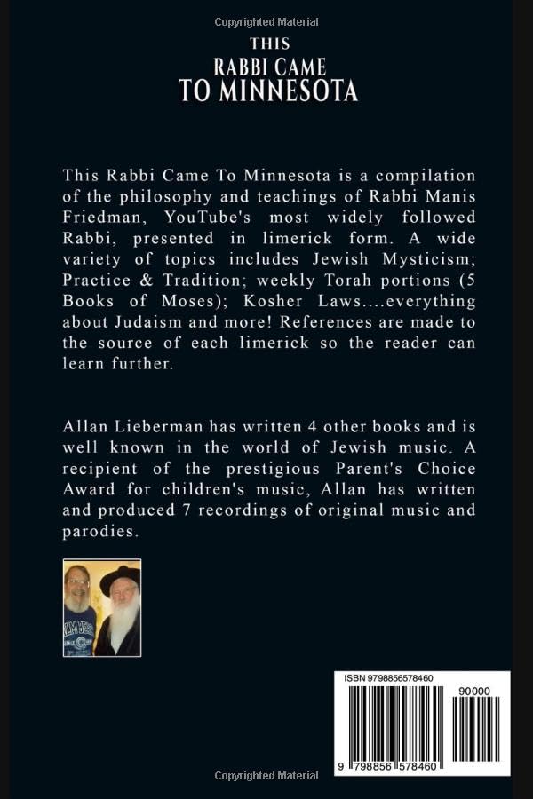 Miniatura 2 de This Rabbi Came To Minnesota Limericks Inspired By The Words & Teachings of Rabbi Manis Friedman