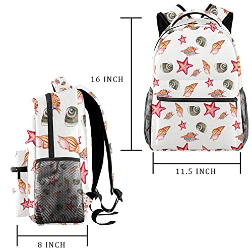 Sac à dos décontracté imprimé étoiles et rock multicolore résistant