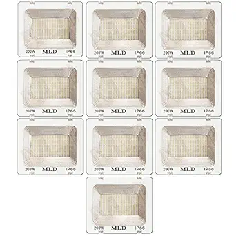 MLD 200Watts IP66 LED Flood Outdoor Lights Outdoor Lighting Helogen Cool White