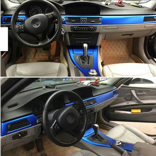 Panneau de commande carbone 5D BMW E90 : stickers de protection thermoformables - 6