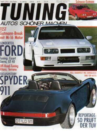  Tuning 1 del Gennaio 1990 Ford Escort, Sierra, Scirocco Extrem