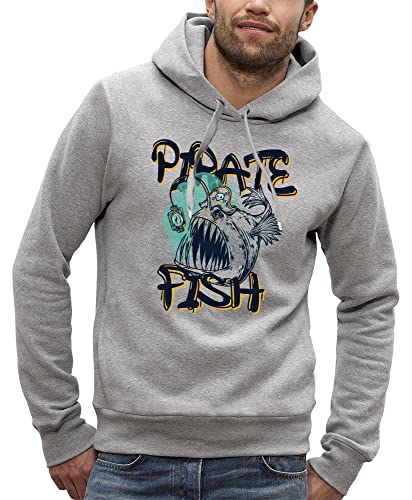 Sweat à capuche pirate fish : fini le froid en mer pour les pêcheurs de gros poissons