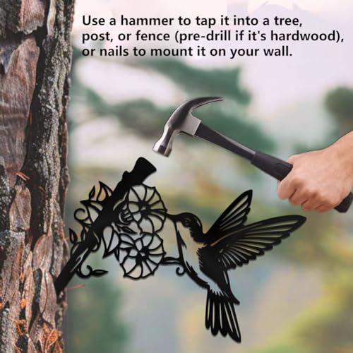 WADORN Stainless Steels Hummingbird Outdoor Tree Silhouette - Image 4