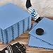 Fabbay Dryland Synthetic Ice Tiles for Hockey Floor Mat 12 x 12 Squares Hockey Training Equipment Board for Shooting Outdoor (Blue,30 Pack)