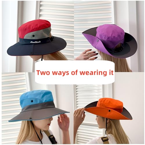 Sombrero de sol unisex con ala ancha para exteriores miniatura 4
